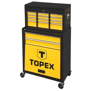 TOPEX Műhelykocsi fém fiók tároló rekesz x x cm szerszamkocsi